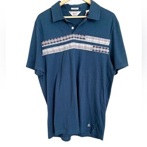 Penguin Navy Blue Short Sleeve Collared Shirt
